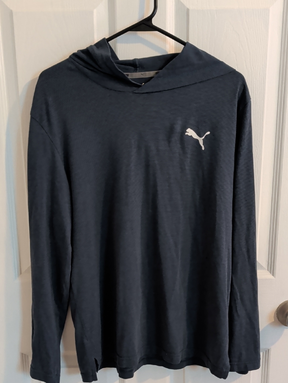 Puma Navy Hooded Long Sleeve Activewear